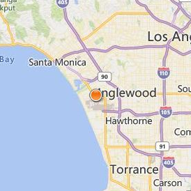 Otis College of Art and Design Location Map - City View