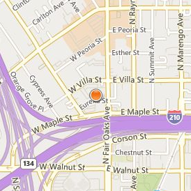 Pacific Oaks College Location Map - Street View