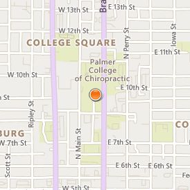 Palmer College of Chiropractic Davenport Location Map - Street View