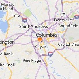 Paul Mitchell The School Columbia Location Map - City View