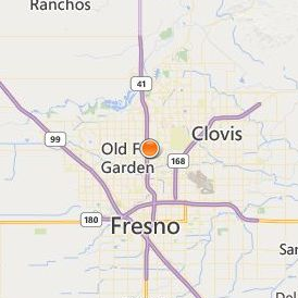 Paul Mitchell the School Fresno Location Map - City View