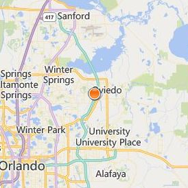 Paul Mitchell the School Orlando Location Map - City View