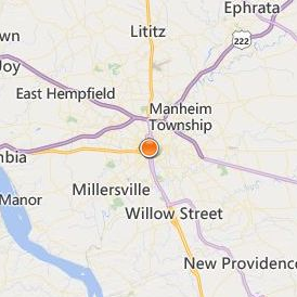 Pennsylvania College of Art and Design Location Map - City View
