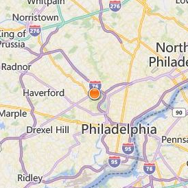 Philadelphia College of Osteopathic Medicine Location Map - City View