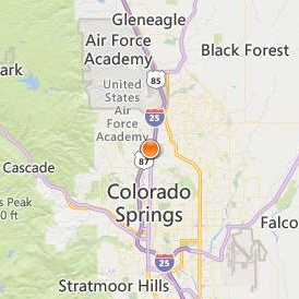 Pima Medical Institute Colorado Springs Location Map - City View