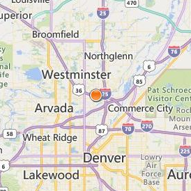 Pima Medical Institute Denver Location Map - City View
