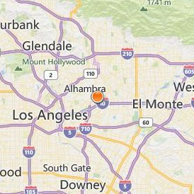 Platt College Los Angeles Location Map - City View