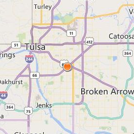 Platt College Tulsa Location Map - City View
