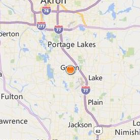 Portage Lakes Career Center Location Map - City View