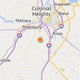 Richard Bland College of the College of William and Mary Location Map - City View