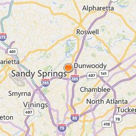 Gwinnett College Sandy Springs Location Map - City View