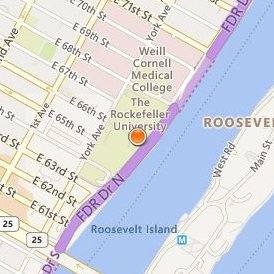 Rockefeller University Location Map - Street View