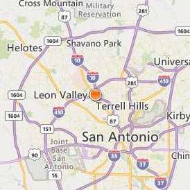 University of Cosmetology Arts & Sciences San Antonio Perrin Location Map - City View
