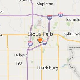 Sioux Falls Seminary Location Map - City View