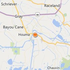 South Louisiana Beauty College Location Map - City View