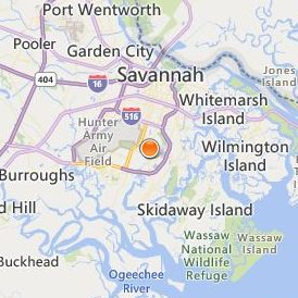 South University Savannah Location Map - City View