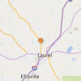 Southeastern Baptist College Location Map - City View