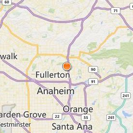 Southern California College of Optometry Location Map - City View
