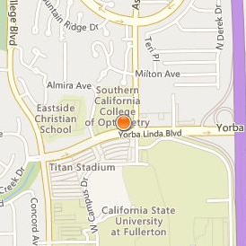 Southern California College of Optometry Location Map - Street View