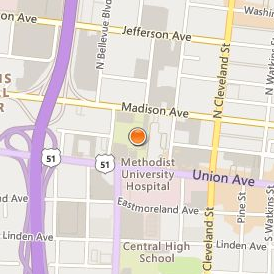 Southern College of Optometry Location Map - Street View
