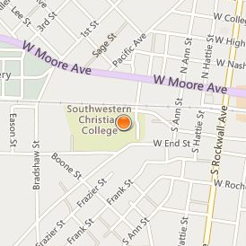 Southwestern Christian College Location Map - Street View