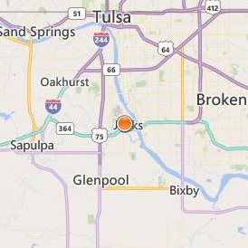 Standard Beauty College of Oklahoma Location Map - City View
