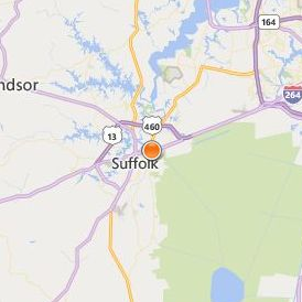 Suffolk Beauty Academy Location Map - City View