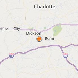 Tennessee Technology Center at Dickson Location Map - City View