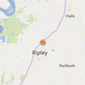 Tennessee Technology Center at Ripley Location Map - City View
