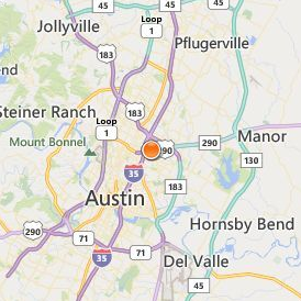The College of Health Care Professions Location Map - City View