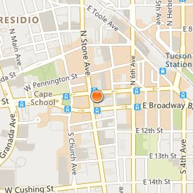 Southwest University of Visual Arts Tucson Location Map - Street View