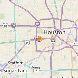 The Art Institute of Houston Location Map - City View