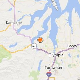 The Evergreen State College Location Map - City View