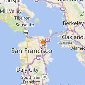 FIDM Fashion Institute of Design & Merchandising San Francisco Location Map - City View
