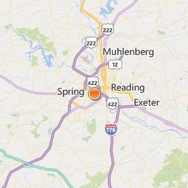 The Reading Hospital School of Health Sciences Location Map - City View