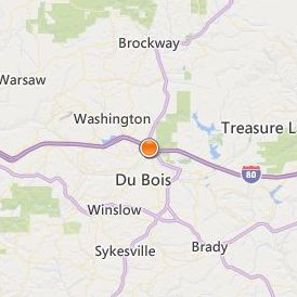 Triangle Tech Dubois Location Map - City View