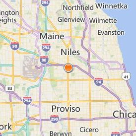 Tricoci University of Beauty Culture Chicago Location Map - City View