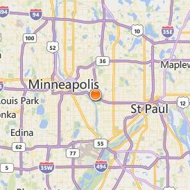 United Theological Seminary of the Twin Cities Location Map - City View