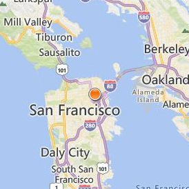 University of California Hastings College of Law Location Map - City View