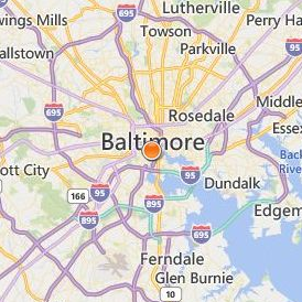 University of Maryland Baltimore Location Map - City View