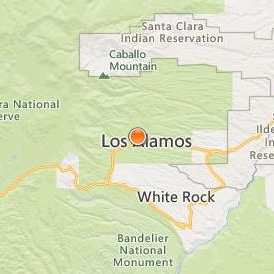 University of New Mexico Los Alamos Location Map - City View