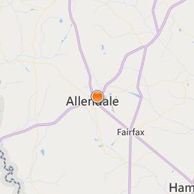 University of South Carolina Salkehatchie Location Map - City View