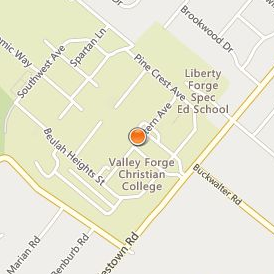 Valley Forge Christian College Location Map - Street View