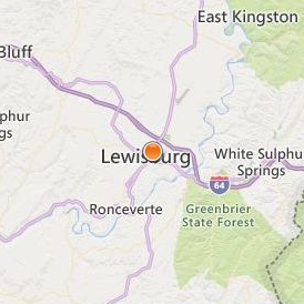 West Virginia School of Osteopathic Medicine Location Map - City View