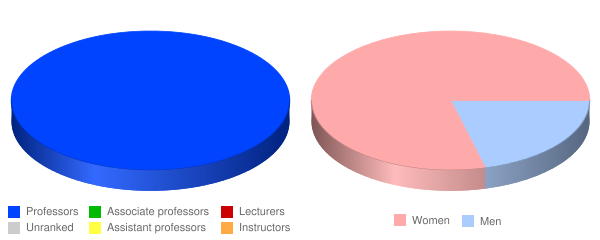 Atenas College Faculty Demographics Chart