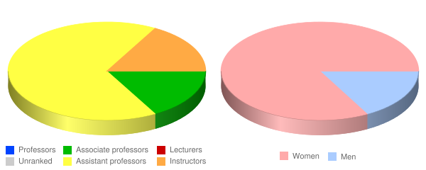 Aultman College of Nursing and Health Sciences Faculty Demographics Chart