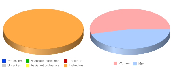 Bryan University Faculty Demographics Chart