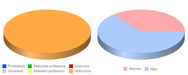 Culinary Institute Faculty Demographics Chart