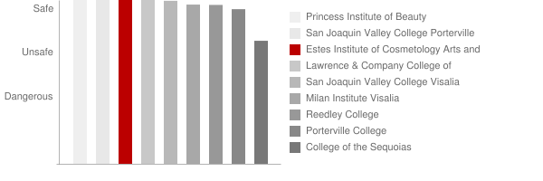 Estes Institute of Cosmetology Arts and Science Safety Chart