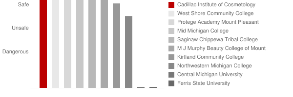 Houghton Lake Institute of Cosmetology Safety Chart